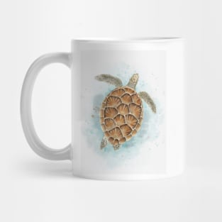 Trutleo watercolor painted illustration Mug